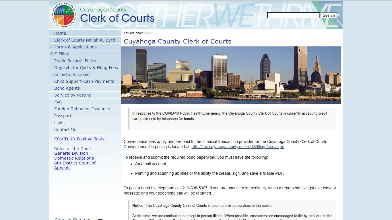 Cuyahoga County Clerk of Courts