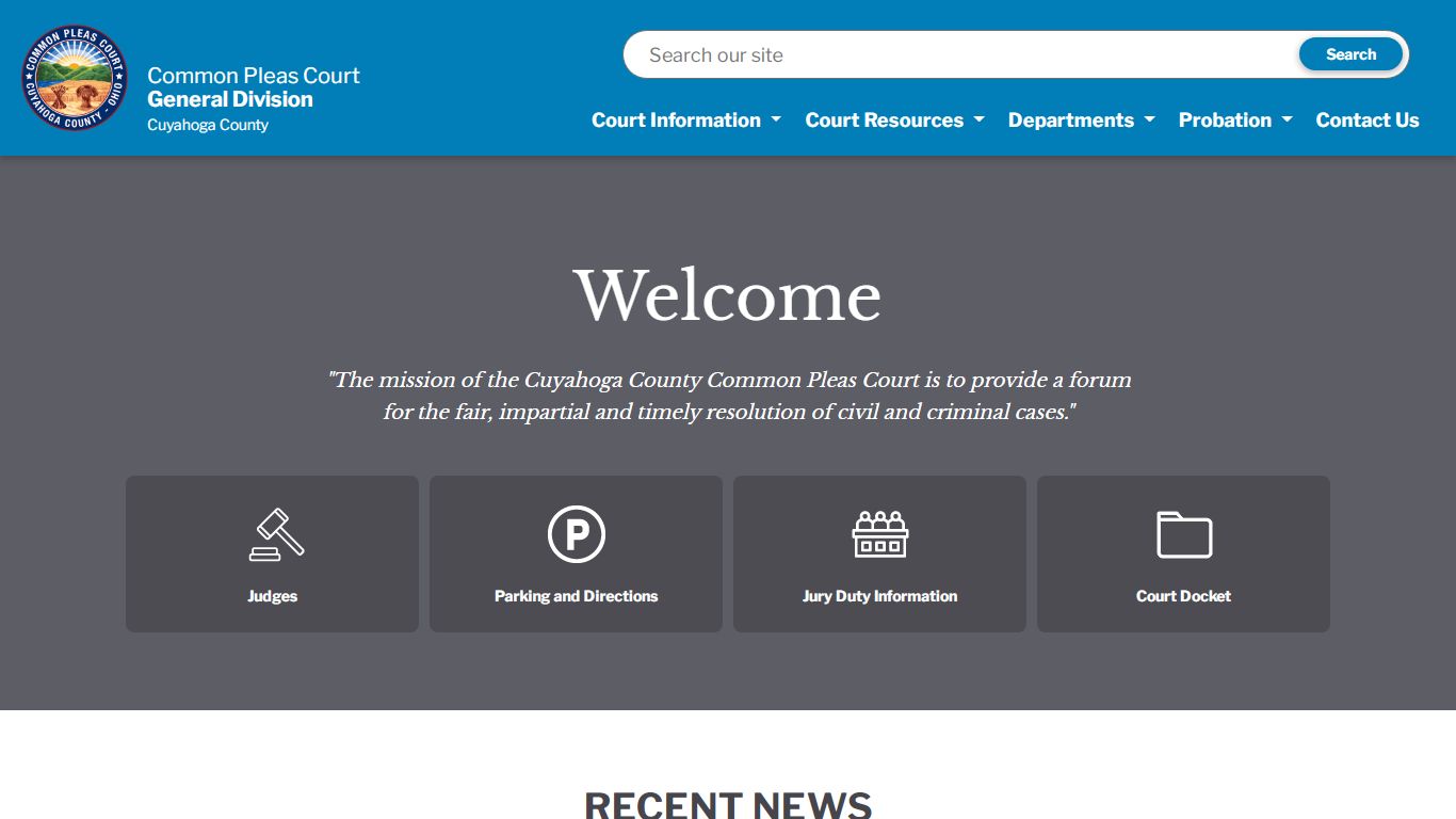 Cuyahoga County Common Pleas Court | CCCCP